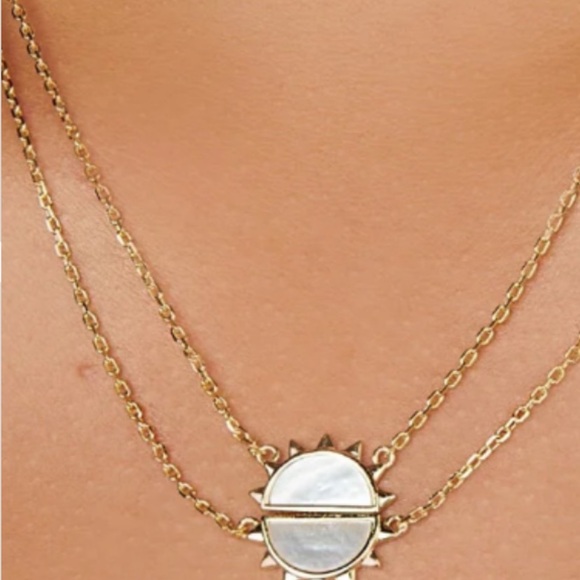 Little Sky Stone Necklaces with Mother if Pearl Gemstones